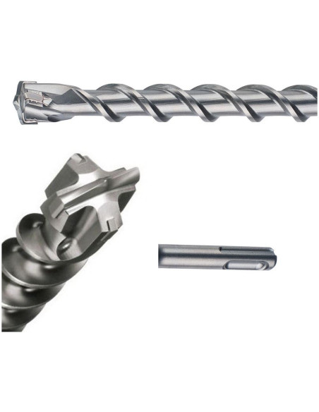 Punta MILWAUKEE MX4 trapano SDS PLUS 4 taglienti hitachi hilti bosch dewalt
