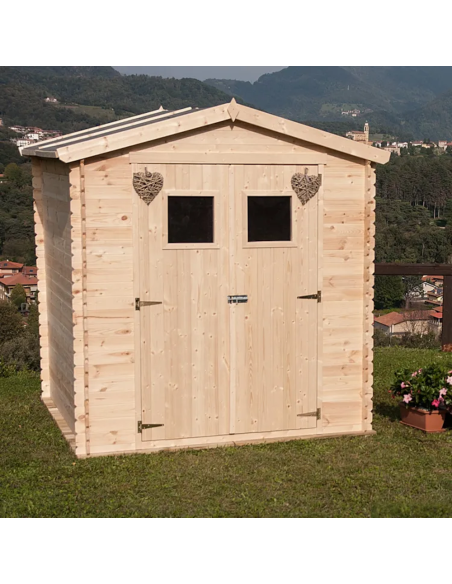 Losa Legnami Casetta Giada 180 x 130 Materiale Abete grezzo non trattato