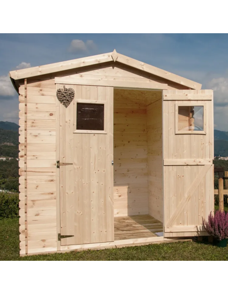 Losa Legnami Casetta Giada 180 x 130 Materiale Abete grezzo non trattato
