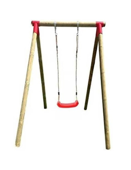 Losa Legnami Kit Altalena singola palo tondo per bambini seggiolino non compreso