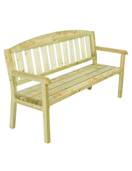 Losa Legnami Panca Delia da esterno in legno di pino impregnato 175x63x97h cm
