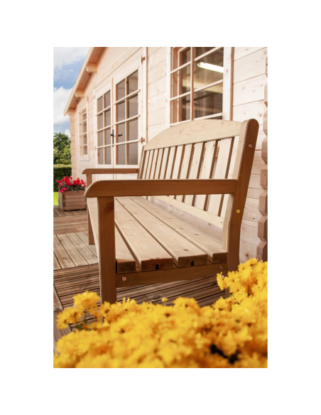 Losa Legnami Panca Delia da esterno in legno di pino impregnato 175x63x97h cm