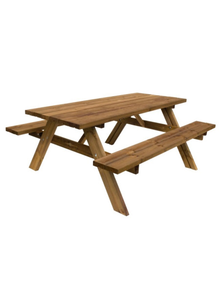 Losa Legnami Picnic Oasi in Legno  di color marrone 177 x 154 x 74h cm