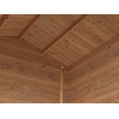Casetta da giardino in legno Arisa 250x250 Abete impregnato in autoclave Marrone