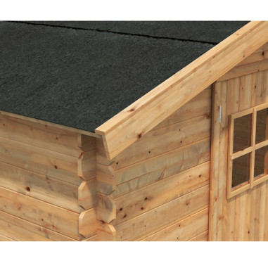 Casetta da giardino in legno Arisa 250x250 Abete impregnato in autoclave Marrone