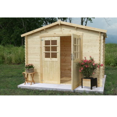 Losa Legnami Casetta ASTRID in legno nordico 300 x 300 x H226 cm senza pavimento