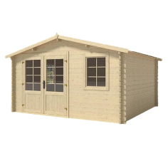 Losa Legnami Casetta da Giardino Valencia 400x400 cm Abete grezzo non trattato
