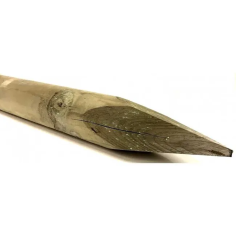 10 Pezzi Pali in pino impregnati con punta diametro 12 cm varie lunghezze