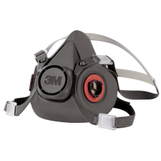 3M 6100 Maschera respiratore facciale semimaschera filtri ricambiabili taglia S