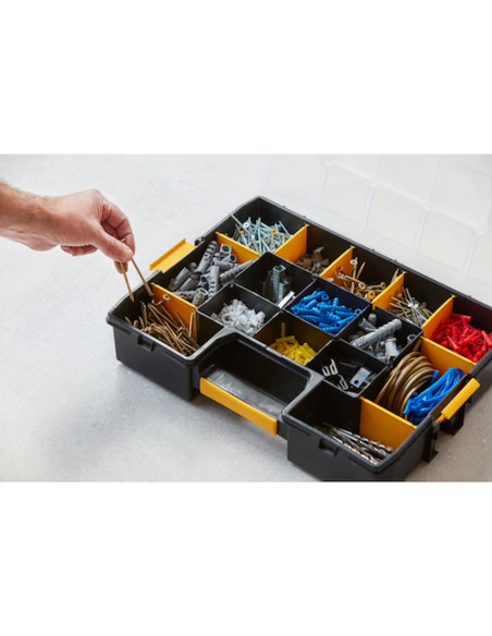 Stanley Organizer SortMaster a 12 scomparti capacità di peso di 7 kg