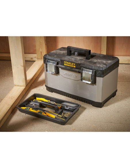 Stanley Cassetta "Metal-Plastic" FatMax con Vaschetta 51 x 29 x h29 cm