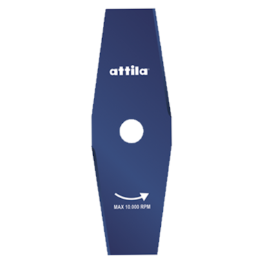 Disco da taglio in acciaio a 2 denti per decespugliatore 255 x 25,4 x 1,6 mm
