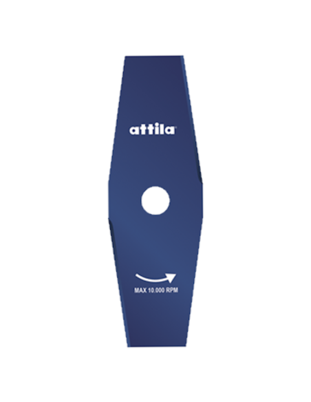 Disco da taglio in acciaio a 2 denti per decespugliatore 255 x 25,4 x 1,6 mm