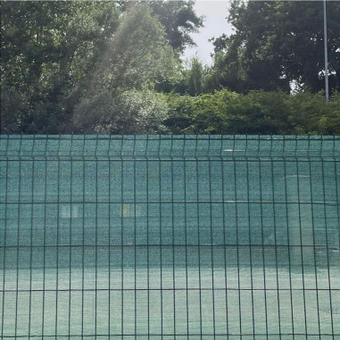 Rete telo ombreggiante verde 99% frangivista frangisole oscurante altezza 1 m