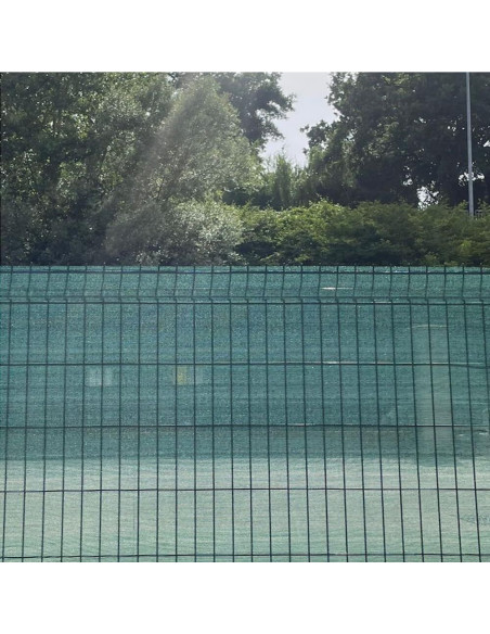 Rete telo ombreggiante verde 99% frangivista frangisole oscurante altezza 2 m