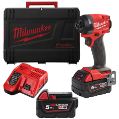 MILWAUKEE Avvitatore ad impulsi ¼″ esagonale M18 FID3-502X FUEL 18 V 5 AH