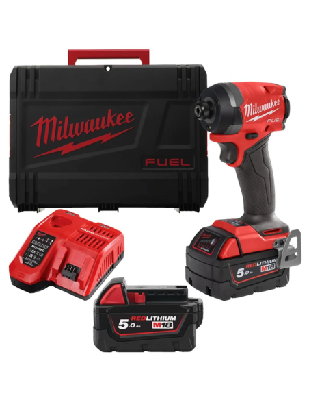 MILWAUKEE Avvitatore ad impulsi ¼″ esagonale M18 FID3-502X FUEL 18 V 5 AH