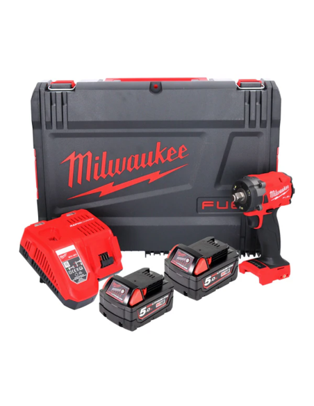 Avvitatore ad impulsi compatto M18 FIW2F12-502X FUEL attacco ½″ quadro F 18 V