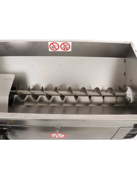 PIGIADIRASPATRICE INOX UVA APRIBILE CON VASCA E POMPA MOTORE DA 1800W