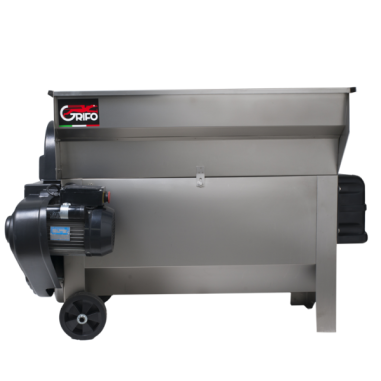 PIGIADIRASPATRICE INOX UVA APRIBILE CON VASCA E POMPA MOTORE DA 1800W