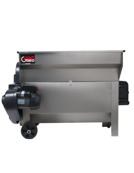 PIGIADIRASPATRICE INOX UVA APRIBILE CON VASCA E POMPA MOTORE DA 1800W