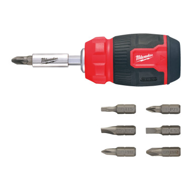 MILWAUKEE Giraviti multiuso 8 Bit in 1 Compact Multi-Bit Screwdriver