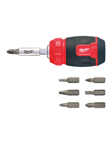MILWAUKEE Giraviti multiuso 8 Bit in 1 Compact Multi-Bit Screwdriver
