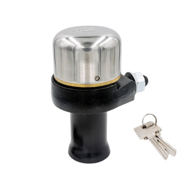 Lucchetto a campana Sikuro Inox per serranda con accessori