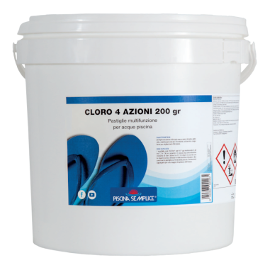 CLORO MULTI AZIONE PASTIGLIE PER PISCINA TRATTAMENTO ACQUA 5 e 1 KG