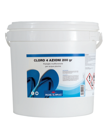 CLORO MULTI AZIONE PASTIGLIE PER PISCINA TRATTAMENTO ACQUA 5 e 1 KG