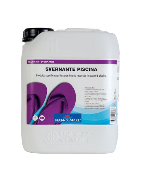 Svernante Piscina 5 Kg Alghicida Anticalcare trattamento inverno