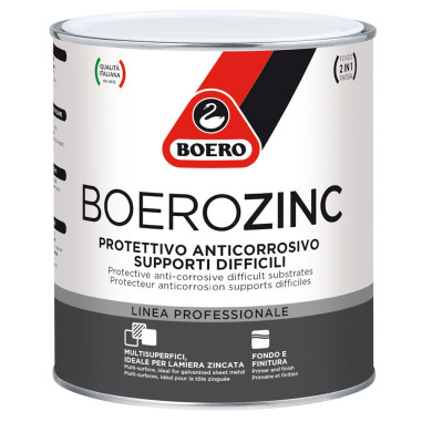 Boero Boerozinc Smalto protettivo anticorrosivo, ideale per supporti difficili