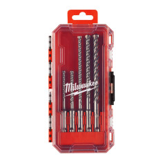 MILWAUKEE Punte SDS-Plus MX4 4 taglienti 5 punte fornito in cassetta di plastica