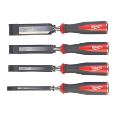 MILWAUKEE Set Scalpelli per Legno 4 Pezzi Lame di varie misure  6, 12, 19 e 25mm