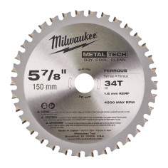 MILWAUKEE Lame per seghe circolari in Metallo Diametro 150 mm 34 n.Denti