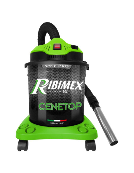 Ribimex CENETOP aspiracenere 1200W bidone 18 L per stufa e camino