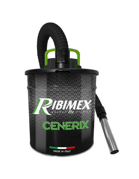 Ribimex Cenerix Bidone aspiracenere 1200W per camino stufa aspirapolvere