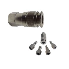 RACCORDO INNESTO RAPIDO RUBINETTO ARIA COMPRESSA MULTI PRESA FEMMINA