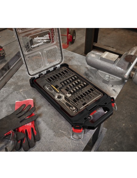 Milwaukee 4932498721 Set Maschi e Filiere PACKOUT™ 38 Pezzi
