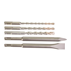 MILWAUKEE kit scalpello 200 mm + 3 punte 6, 8, 10 x160 mm professionali