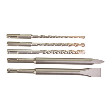 MILWAUKEE kit scalpello 200 mm + 3 punte 6, 8, 10 x160 mm professionali