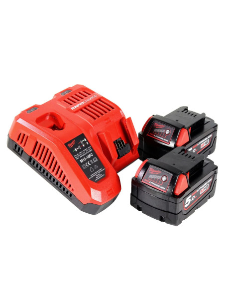 Kit Milwaukee M18 FPP2E3-502X: FPD3 & FSAG125B FUEL™ avvitatore + smerigliatricve