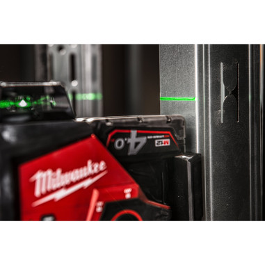 Livella Laser Rotante Milwaukee M12 3PL-401C 360°| VERDE con Batteria