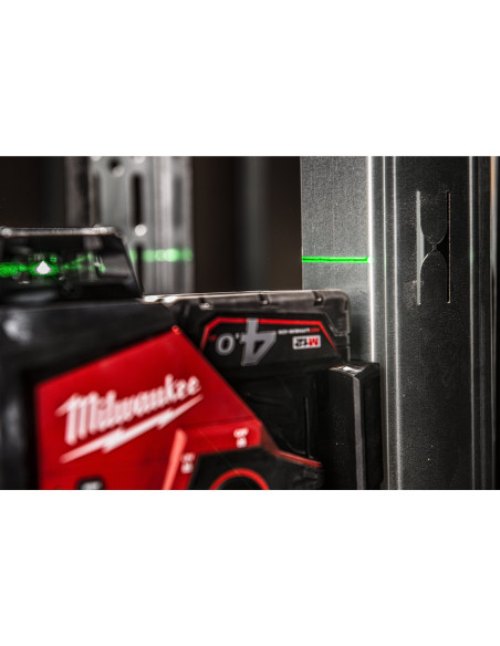 Livella Laser Rotante Milwaukee M12 3PL-401C 360°| VERDE con Batteria