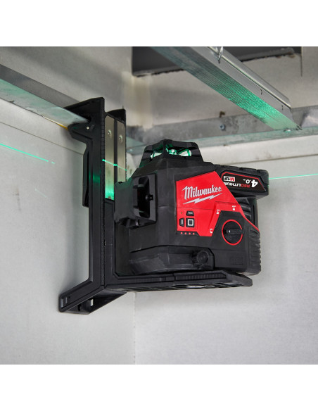 Livella Laser Rotante Milwaukee M12 3PL-401C 360°| VERDE con Batteria