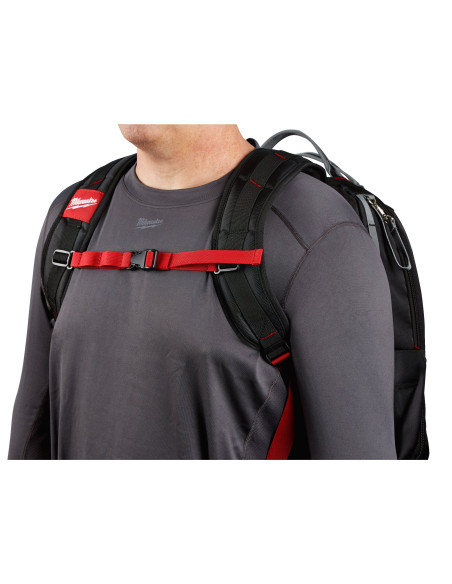 MILWAUKEE Zaino da cantiere porta utensili multi tasche fondo rigido