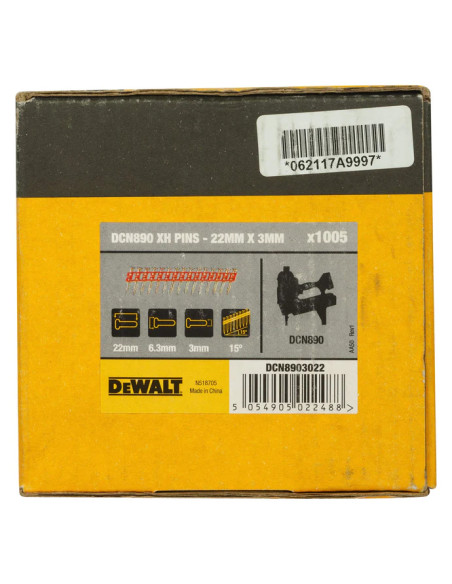 DEWALT Chiodi per Cemento DCN890 35 mm – Confezione 1005 pz