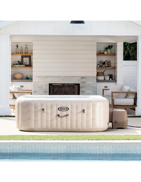 Intex 28472NP PureSpa Chevron Deluxe | Spa 6 Posti con Wi-Fi