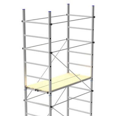 Trabattello alluminio Marchetti ZEUS Impalcatura ponteggio H. 3,6 m
