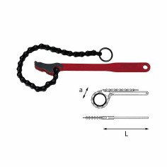 USAG 312 Giratubi a catena modello leggero Lunghezza catena: 600 mm (3÷5)